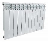 Биметаллический радиатор 12 секций, 418х960х80, ROMMER Profi BM 500, белый
